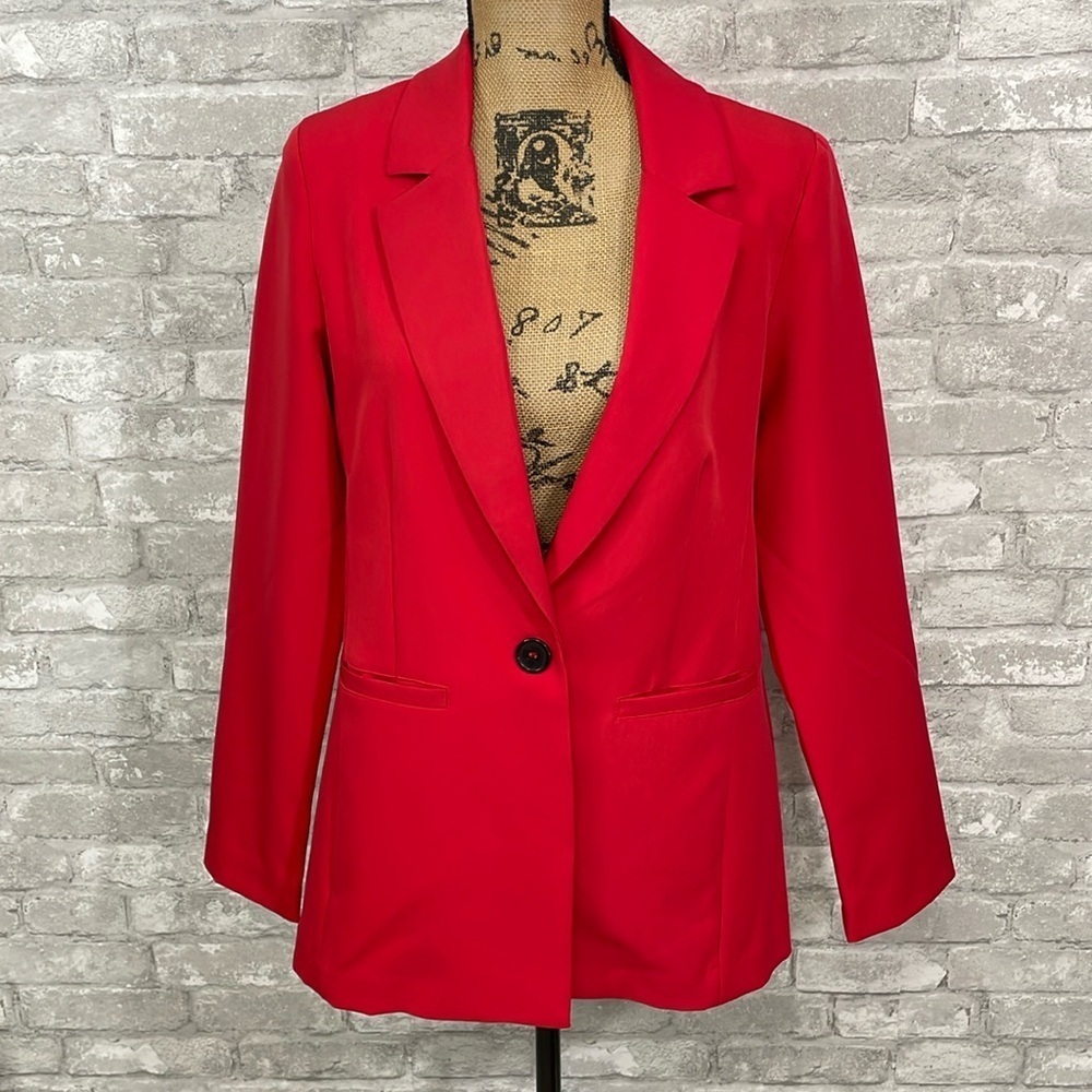 Sanctuary Red One Button Blazer